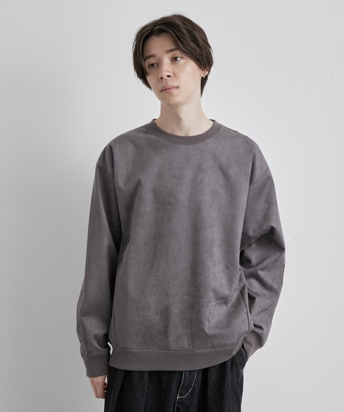 JUNRED(ジュンレッド)の「マシュマロスウェードクルーネックプルオーバー(スウェット・メンズ・チャコールグレー/ライトグレー/ブルー系その他4・LL/M/L)」の11枚目の写真