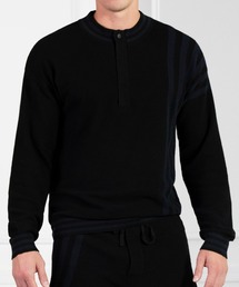 PXG（ピーエックスジー）の「Men's Asymmetrical Stripe Long Sleeve 1/4 Zip Sweater Black（ニット/セーター）」