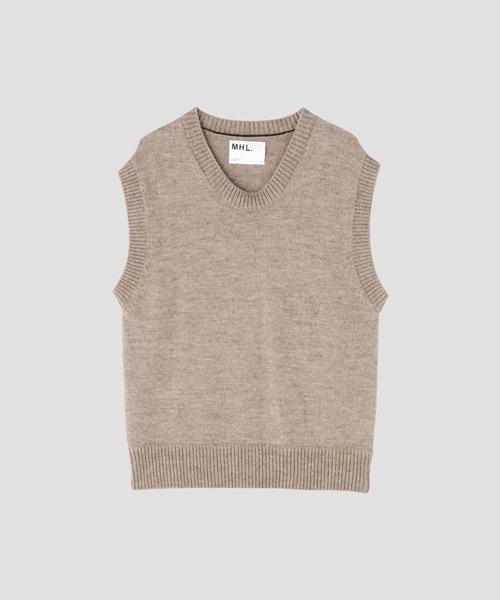 MHL.（エムエイチエル）の「DRY MERINO WOOL（ベスト・メンズ・カーキ/ベージュ系その他3・MEDIUM/LARGE）」の8枚目の写真