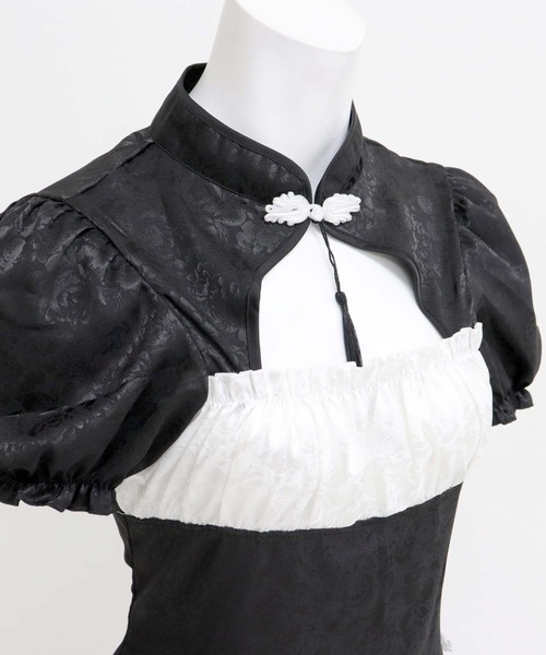 OSYAREVO（オシャレボ）の「コスプレ バックオープン フリルチャイナ レディース クリスマス X-mas（コスチューム/パーティーグッズ・レディース・ブラック・ONESIZE）」の12枚目の写真