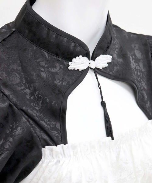 OSYAREVO（オシャレボ）の「コスプレ バックオープン フリルチャイナ レディース クリスマス X-mas（コスチューム/パーティーグッズ・レディース・ブラック・ONESIZE）」の14枚目の写真