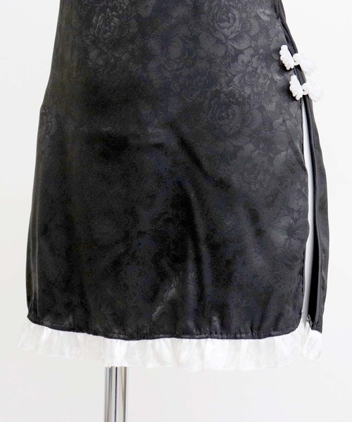 OSYAREVO（オシャレボ）の「コスプレ バックオープン フリルチャイナ レディース クリスマス X-mas（コスチューム/パーティーグッズ・レディース・ブラック・ONESIZE）」の15枚目の写真