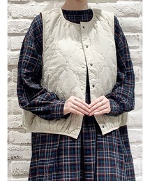 TSUHARU by Samansa Mos2 | 中綿刺繍キルティングベスト(ベスト)