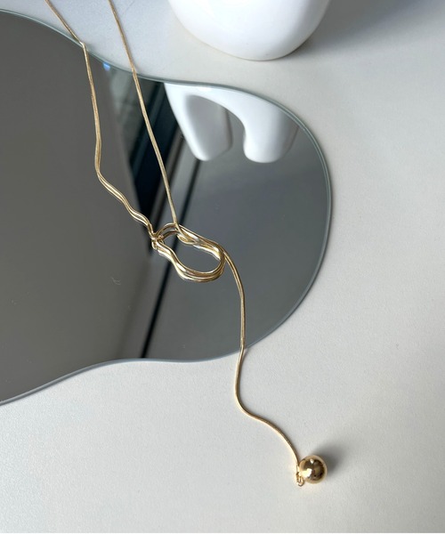 prose verse（プロズヴェール）の「スネークチェーンラリエットネックレス（ネックレス・レディース・ゴールド/シルバー・ﾌﾘ-）」の5枚目の写真