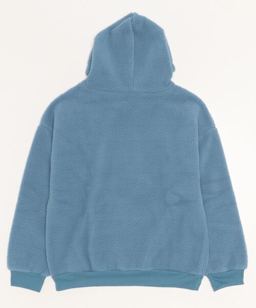 Auntie Rosa(アンティローザ)の「刺繍ロゴボアパーカー(パーカー・レディース・ブルー・FREE)」の3枚目の写真