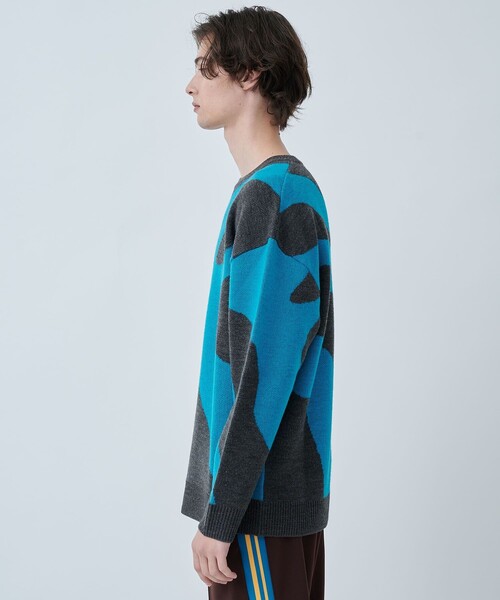 CITY TOKYO（シティトウキョウ）の「JURASSIC CAMOニット（ニット/セーター・メンズ・ライム/ブルー・1/2）」の14枚目の写真