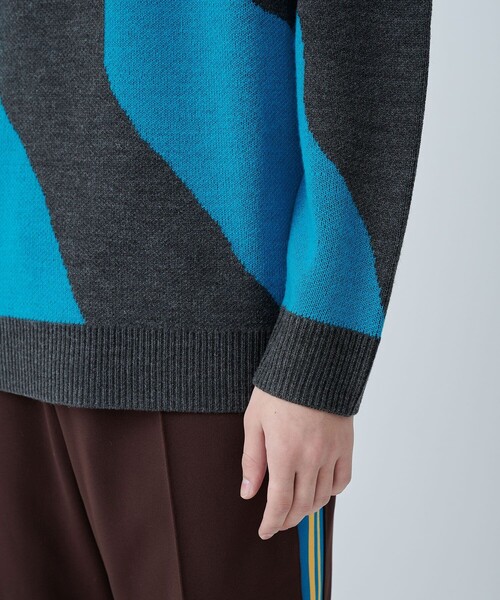 CITY TOKYO（シティトウキョウ）の「JURASSIC CAMOニット（ニット/セーター・メンズ・ライム/ブルー・1/2）」の17枚目の写真