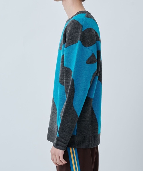 CITY TOKYO（シティトウキョウ）の「JURASSIC CAMOニット（ニット/セーター・メンズ・ライム/ブルー・1/2）」の8枚目の写真