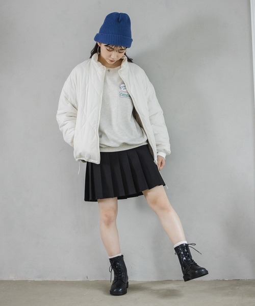 repipi armario（レピピ アルマリオ）の「【裏起毛】ワッペンスウェット（スウェット・キッズ・グレー/アイボリー/グリーン・SMALL/MEDIUM/LARGE）」の12枚目の写真