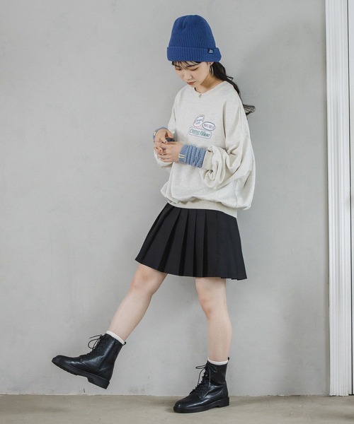 repipi armario（レピピ アルマリオ）の「【裏起毛】ワッペンスウェット（スウェット・キッズ・グレー/アイボリー/グリーン・SMALL/MEDIUM/LARGE）」の13枚目の写真