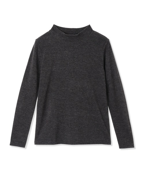 DECOY SINCE 1981(デコイシンスイチキュウハチイチ)の「【吸湿発熱】シアバター配合日本製ハイネックプルオーバー(Tシャツ/カットソー・レディース・グレー/マスタード/ベージュ/オレンジ/ピンク/ブルー/レッド・LL/M/L)」の9枚目の写真