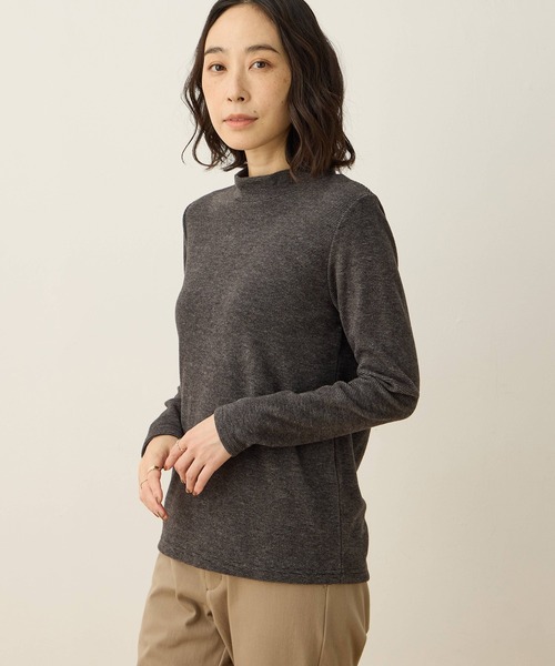 DECOY SINCE 1981(デコイシンスイチキュウハチイチ)の「【吸湿発熱】シアバター配合日本製ハイネックプルオーバー(Tシャツ/カットソー・レディース・グレー/マスタード/ベージュ/オレンジ/ピンク/ブルー/レッド・LL/M/L)」の20枚目の写真