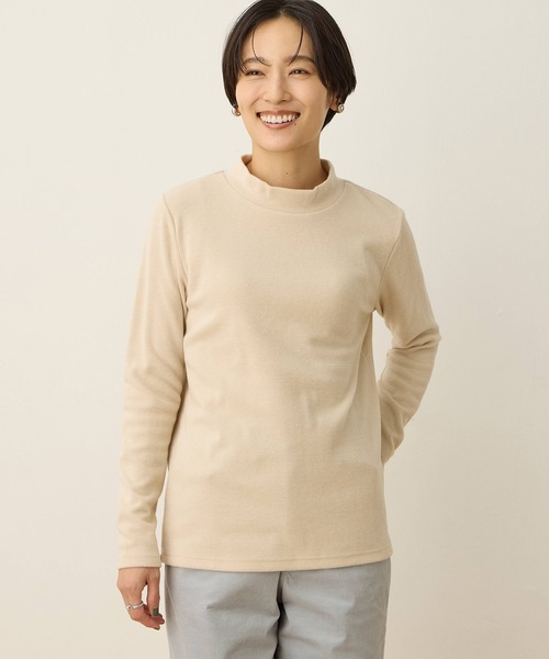 DECOY SINCE 1981(デコイシンスイチキュウハチイチ)の「【吸湿発熱】シアバター配合日本製ハイネックプルオーバー(Tシャツ/カットソー・レディース・グレー/マスタード/ベージュ/オレンジ/ピンク/ブルー/レッド・LL/M/L)」の22枚目の写真