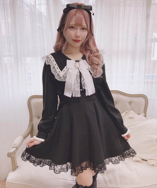 MA＊RS レースフレアスカート MA*RS（アメーバーマーズ）の「裾レーススカート（スカート