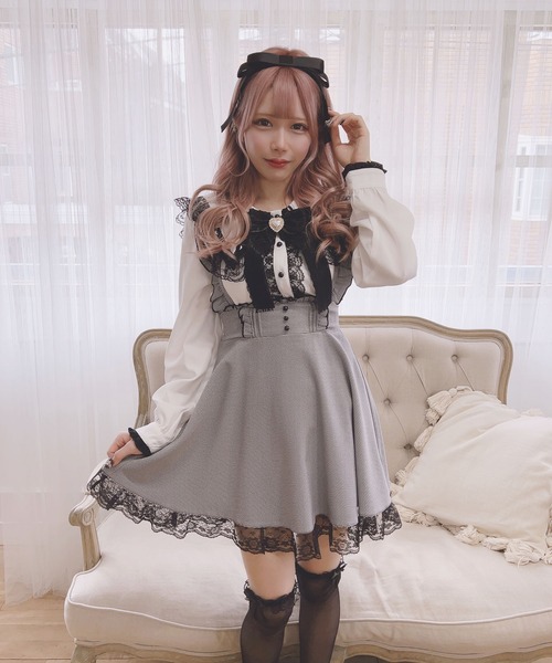 MA＊RS レースフレアスカート MA*RS（アメーバーマーズ）の「裾レーススカート（スカート