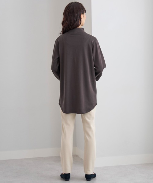 BELLUNA PLUS(ベルーナ)の「裏ベロアストレッチレギンスパンツ股下68cm(その他パンツ・レディース・ブラック/アイボリー/ピンク/インディゴブルー/モカ/バーガンディー/グレー系その他・LARGE/X-LARGE/MEDIUM/SMALL)」の21枚目の写真