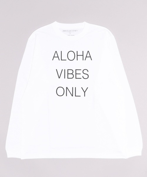 BAYFLOW(ベイフロー)の「【URBAN ISLAND SOCIETY(アーバンアイランドソサエティ)】プリントロングスリーブ(Tシャツ/カットソー・メンズ・ホワイト/ブラック/ダークブラウン・LARGE/MEDIUM)」の22枚目の写真