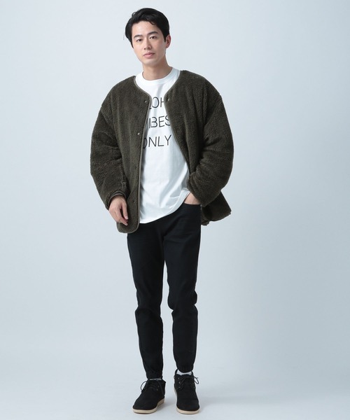 BAYFLOW(ベイフロー)の「【URBAN ISLAND SOCIETY(アーバンアイランドソサエティ)】プリントロングスリーブ(Tシャツ/カットソー・メンズ・ホワイト/ブラック/ダークブラウン・LARGE/MEDIUM)」の5枚目の写真