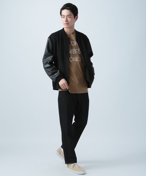 BAYFLOW(ベイフロー)の「【URBAN ISLAND SOCIETY(アーバンアイランドソサエティ)】プリントロングスリーブ(Tシャツ/カットソー・メンズ・ホワイト/ブラック/ダークブラウン・LARGE/MEDIUM)」の7枚目の写真