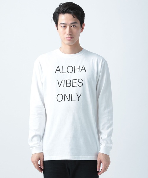 BAYFLOW(ベイフロー)の「【URBAN ISLAND SOCIETY(アーバンアイランドソサエティ)】プリントロングスリーブ(Tシャツ/カットソー・メンズ・ホワイト/ブラック/ダークブラウン・LARGE/MEDIUM)」の9枚目の写真
