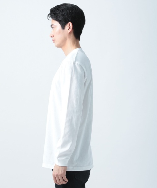 BAYFLOW(ベイフロー)の「【URBAN ISLAND SOCIETY(アーバンアイランドソサエティ)】プリントロングスリーブ(Tシャツ/カットソー・メンズ・ホワイト/ブラック/ダークブラウン・LARGE/MEDIUM)」の10枚目の写真