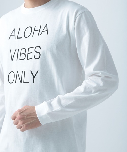 BAYFLOW(ベイフロー)の「【URBAN ISLAND SOCIETY(アーバンアイランドソサエティ)】プリントロングスリーブ(Tシャツ/カットソー・メンズ・ホワイト/ブラック/ダークブラウン・LARGE/MEDIUM)」の13枚目の写真