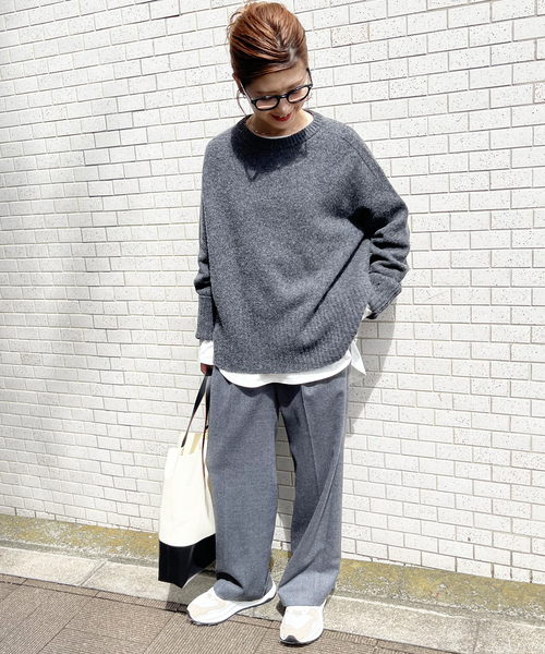 Spick & Span（スピックアンドスパン）の「≪追加≫ルーズロングTシャツ（Tシャツ/カットソー・レディース・ホワイト/グレー・FREE）」の17枚目の写真