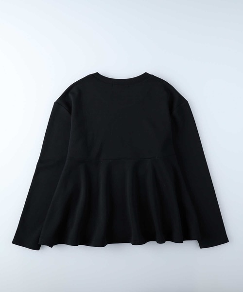 HONEYSUCKLE ROSE（ハニーサックルローズ）の「【HONEYSUCKLE ROSE】ペプラムポンチクルー（Tシャツ/カットソー・レディース・ホワイト/ブラック/パープル・M/L）」の21枚目の写真