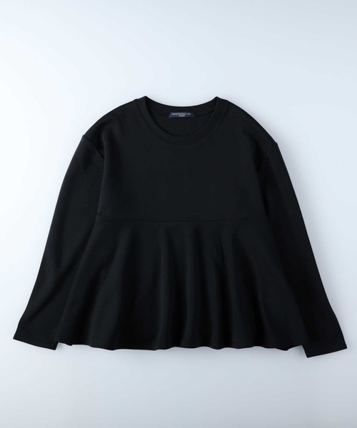 HONEYSUCKLE ROSE（ハニーサックルローズ）の「【HONEYSUCKLE ROSE】ペプラムポンチクルー（Tシャツ/カットソー・レディース・ホワイト/ブラック/パープル・M/L）」の16枚目の写真