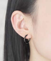 【7size展開】金属アレルギー対応 ステンレスシンプルフープイヤリング
