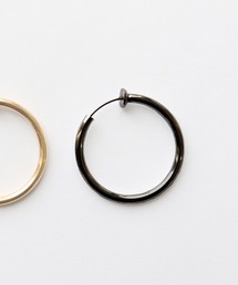 【7size展開】金属アレルギー対応 ステンレスシンプルフープイヤリング