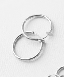 【7size展開】金属アレルギー対応 ステンレスシンプルフープイヤリング