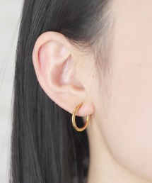 【7size展開】金属アレルギー対応 ステンレスシンプルフープイヤリング