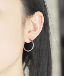 【7size展開】金属アレルギー対応 ステンレスシンプルフープイヤリング