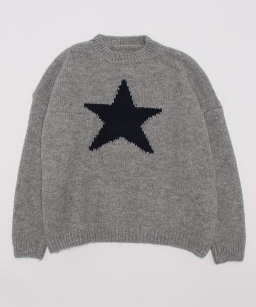 Q(キュー)の「スターニット(ニット/セーター・レディース・ライトグレー/ベージュ・MEDIUM)」の4枚目の写真