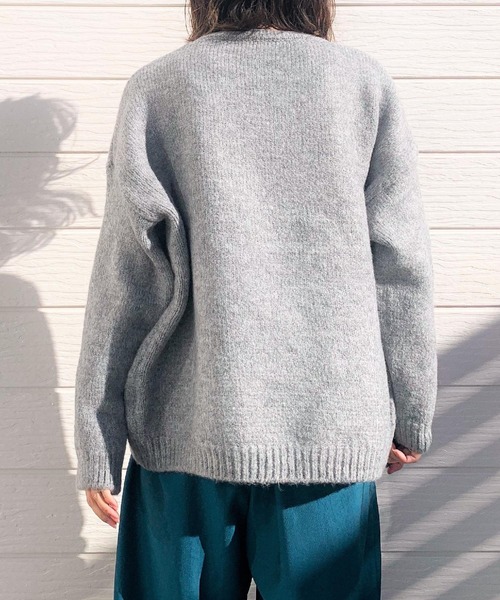 Q(キュー)の「スターニット(ニット/セーター・レディース・ライトグレー/ベージュ・MEDIUM)」の7枚目の写真