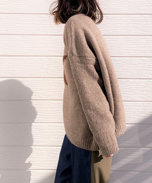 Q(キュー)の「スターニット(ニット/セーター・レディース・ライトグレー/ベージュ・MEDIUM)」の8枚目の写真