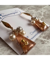 【masamiyabi】三角レジンピアス(MA)