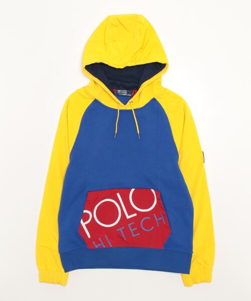 POLO RALPH LAUREN HYBRID PO M9-LONG SLEEVE-KNIT (YELLOW MULTI)