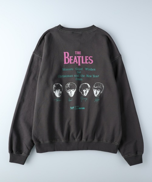 Right-on（ライトオン）の「ビートルズフォトスウェット（スウェット・メンズ・オフホワイト/ダークグレー・M/L/XL）」の2枚目の写真