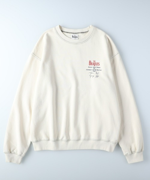 Right-on（ライトオン）の「ビートルズフォトスウェット（スウェット・メンズ・オフホワイト/ダークグレー・M/L/XL）」の5枚目の写真