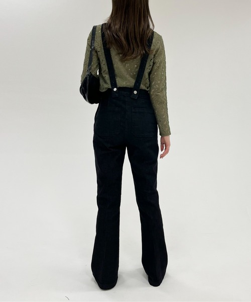 EPIMI E'PIMMY(エピミエピミー)の「〈2Way仕様〉スリムデニムサロペット(サロペット/オーバーオール・レディース・ブラック/ネイビー/ブルー・SMALL/MEDIUM)」の16枚目の写真