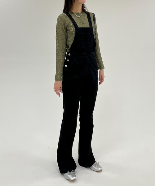 EPIMI E'PIMMY(エピミエピミー)の「〈2Way仕様〉スリムデニムサロペット(サロペット/オーバーオール・レディース・ブラック/ネイビー/ブルー・SMALL/MEDIUM)」の12枚目の写真