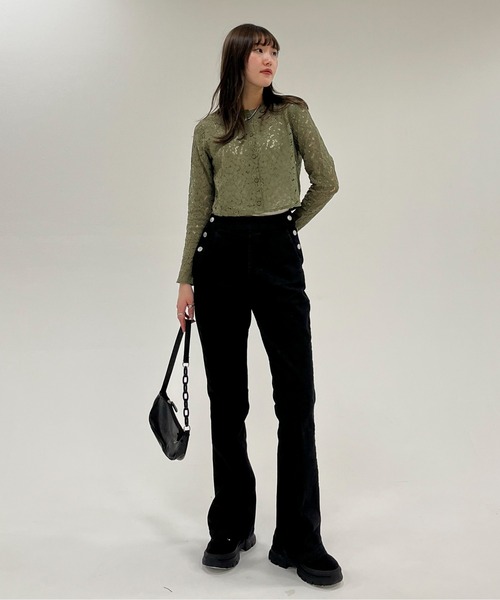 EPIMI E'PIMMY(エピミエピミー)の「〈2Way仕様〉スリムデニムサロペット(サロペット/オーバーオール・レディース・ブラック/ネイビー/ブルー・SMALL/MEDIUM)」の17枚目の写真