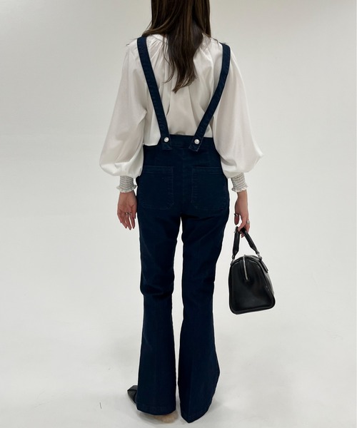 EPIMI E'PIMMY(エピミエピミー)の「〈2Way仕様〉スリムデニムサロペット(サロペット/オーバーオール・レディース・ブラック/ネイビー/ブルー・SMALL/MEDIUM)」の9枚目の写真