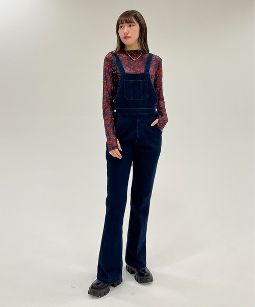 EPIMI E'PIMMY(エピミエピミー)の「〈2Way仕様〉スリムデニムサロペット(サロペット/オーバーオール・レディース・ブラック/ネイビー/ブルー・SMALL/MEDIUM)」の21枚目の写真