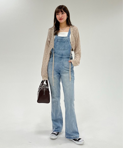 EPIMI E'PIMMY(エピミエピミー)の「〈2Way仕様〉スリムデニムサロペット(サロペット/オーバーオール・レディース・ブラック/ネイビー/ブルー・SMALL/MEDIUM)」の19枚目の写真