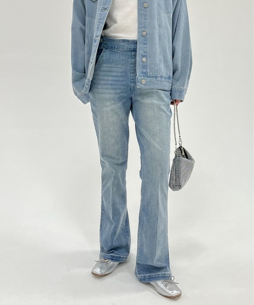 EPIMI E'PIMMY(エピミエピミー)の「〈2Way仕様〉スリムデニムサロペット(サロペット/オーバーオール・レディース・ブラック/ネイビー/ブルー・SMALL/MEDIUM)」の11枚目の写真