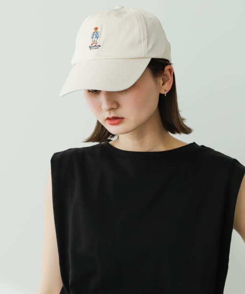 SENSE OF PLACE by URBAN RESEARCH（センスオブプレイスバイアーバンリサーチ）の「『ユニセックス』『別注』TeddyBear×SENSE OF PLACE　テディベアシシュウキャップ（キャップ・メンズ・ブラック/ネイビー/アイボリー・ONE）」の6枚目の写真