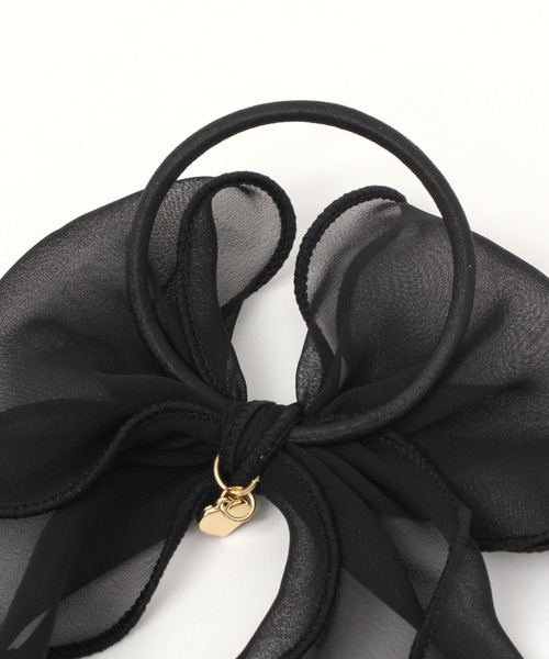 repipi armario(レピピ アルマリオ)の「シフォンリボンポニー(ヘアゴム・キッズ・ブラック系その他/ブルー系その他/その他6/ホワイト・FREE)」の6枚目の写真